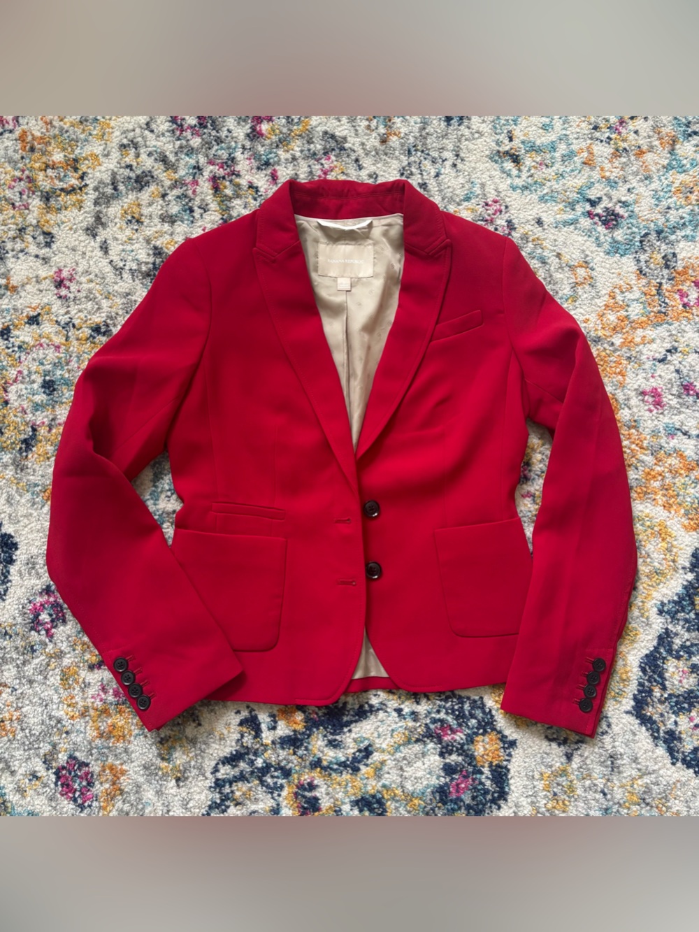 Banana Republic Red Ladies Blazer size 2